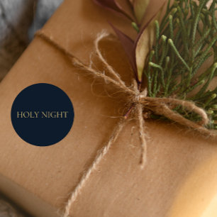 NUIT SAINTE Autocollant de Noël chrétien Navy #3