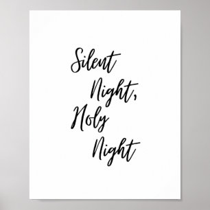 Nuit silencieuse, affiche de nuit Sainte