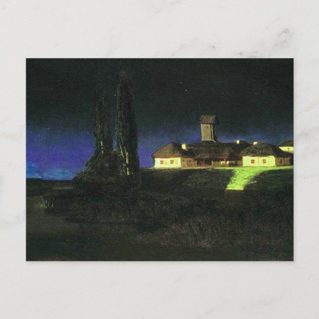 Nuit ukrainienne par Arkhyp Kuindzhi Carte postale (Devant)