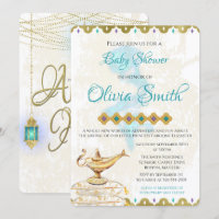 Nuits Arabes Baby shower marocain Invitation