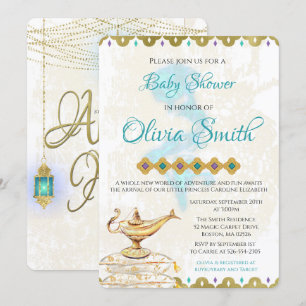 Nuits Arabes Baby shower marocain Invitation