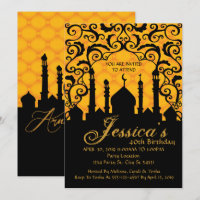 Nuits arabes, invitations pour l'anniversaire d'or