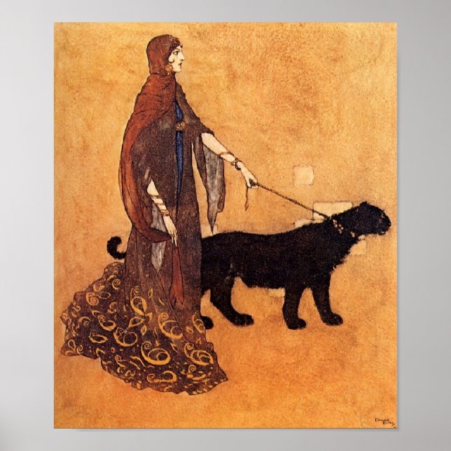 Nuits arabes par Edmund Dulac Poster (Devant)