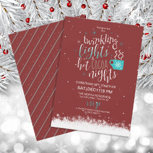Nuits de cacao chaud Invitation de Noël Ensemble I