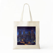 Nuits de Neon City - Sac fourre-tout d'art futuris