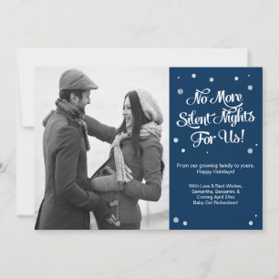 Nuits silencieuses Grossesse Faire-part de Noël