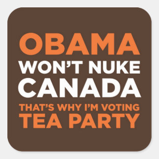 Nuke Canada Quadratischer Aufkleber
