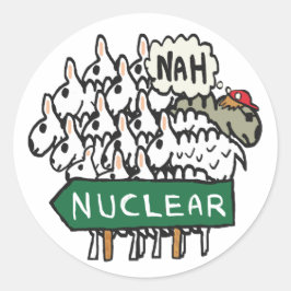 Nuklear Runder Aufkleber