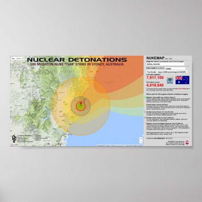 Nukleare Detonationen - Australien Poster (Vorne)
