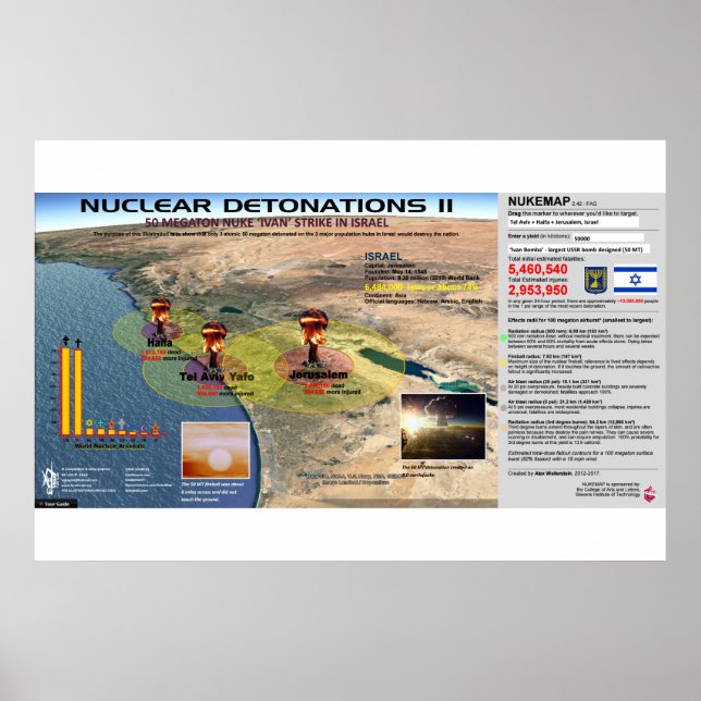 Nukleare Detonationen - Israel 2 Poster (Vorne)