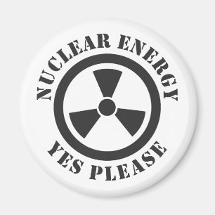 Nukleare Energie, ja, bitte, Nuklearer Power Einla Magnet
