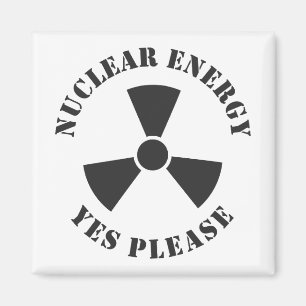 Nukleare Energie, ja, bitte, Nuklearer Power Einla Magnet