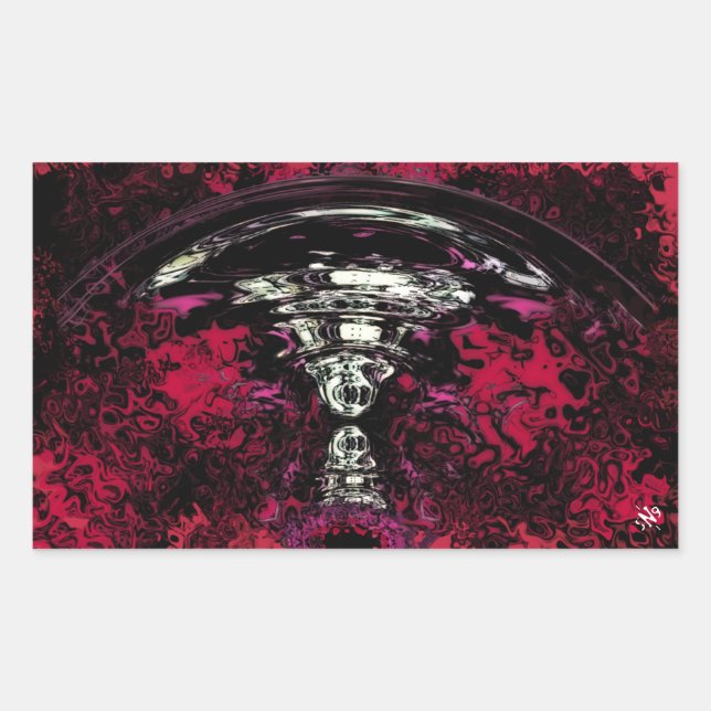 Nukleare Explosion Rechteckiger Aufkleber (Vorderseite)