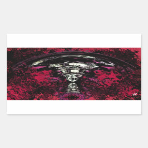 Nukleare Explosion Rechteckiger Aufkleber