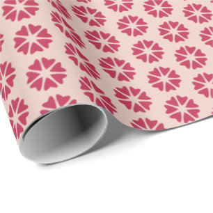 Nukleare Herzen - magentafarbenes - nahtloses Must Geschenkpapier
