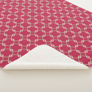 Nukleare Konnektivität - magenta - nahtloses Muste Sherpadecke