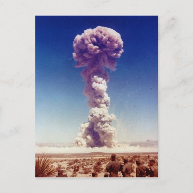 Nukleare Waffenprüfoperation Buster-Jangle 1951 Postkarte (Vorderseite)