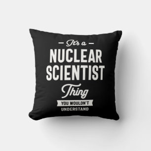Nukleare wissenschaftliche Jobübersicht Kissen