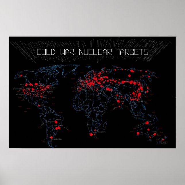 Nukleare Ziele des Kalten Krieges Poster (Vorne)