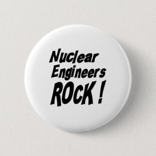 Nuklearer Ingenieur-Felsen! Knopf Button