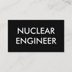 nuklearer Ingenieur Visitenkarte
