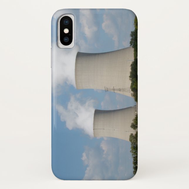 Nuklearer Power Pflanze Kühltürme Case-Mate iPhone Hülle (Rückseite)