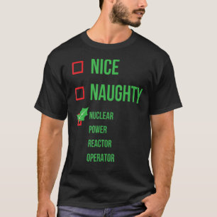 Nuklearer Power Reaktorbetreiber Pajama Weihnachte T-Shirt