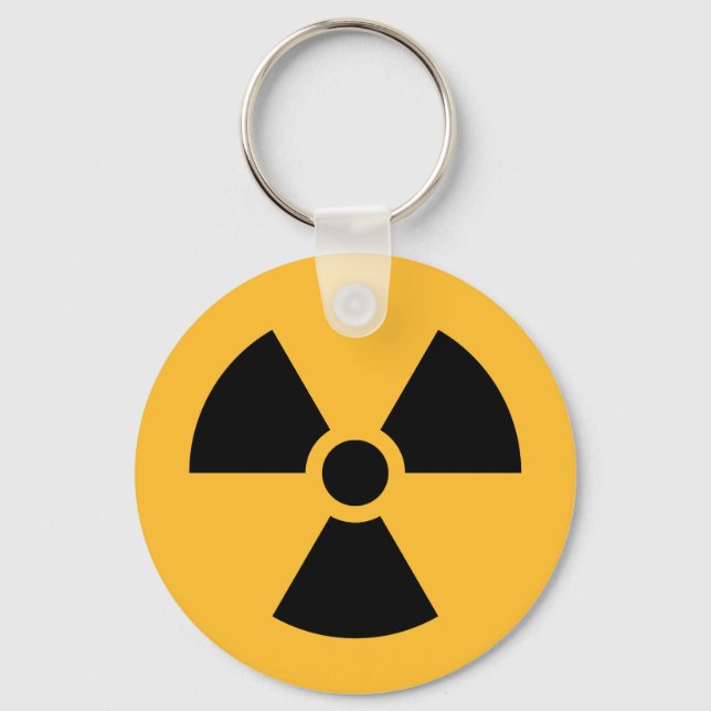 Nuklearer Strahlsymbol Schlüsselanhänger (Vorderseite)