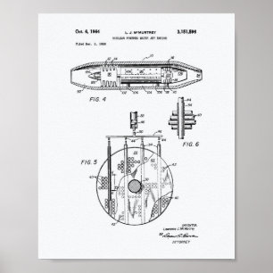 Nuklearer Wasserstrahl Motor 1959 Weißbuch Poster