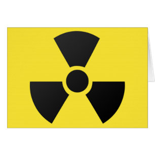 Nukleares Atomsymbol der radioaktiven Strahlung