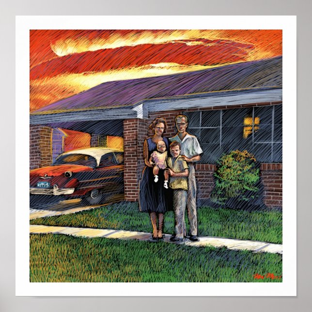 Nukleares Familienposter Poster (Vorne)