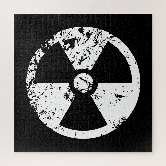 Nukleares radioaktives Zeichen (Vertikal)