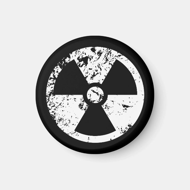 Nukleares radioaktives Zeichen Magnet (Vorne)