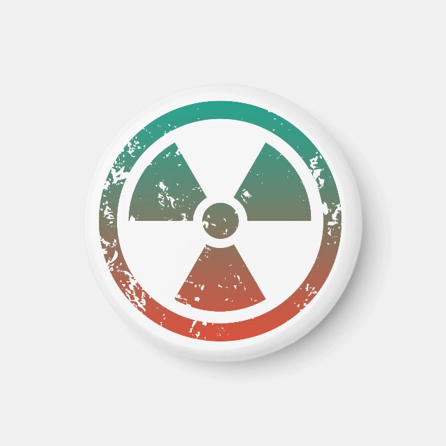 Nukleares radioaktives Zeichen Magnet (Vorne)