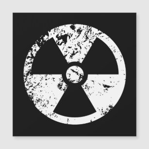 Nukleares radioaktives Zeichen Magnetkarte