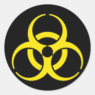 Nukleares Symbol Runder Aufkleber