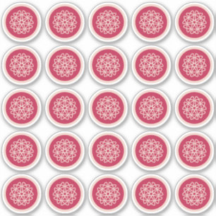 Nukleares Wachstum - Magenta auf Roggen. Eigene Au Aufkleber