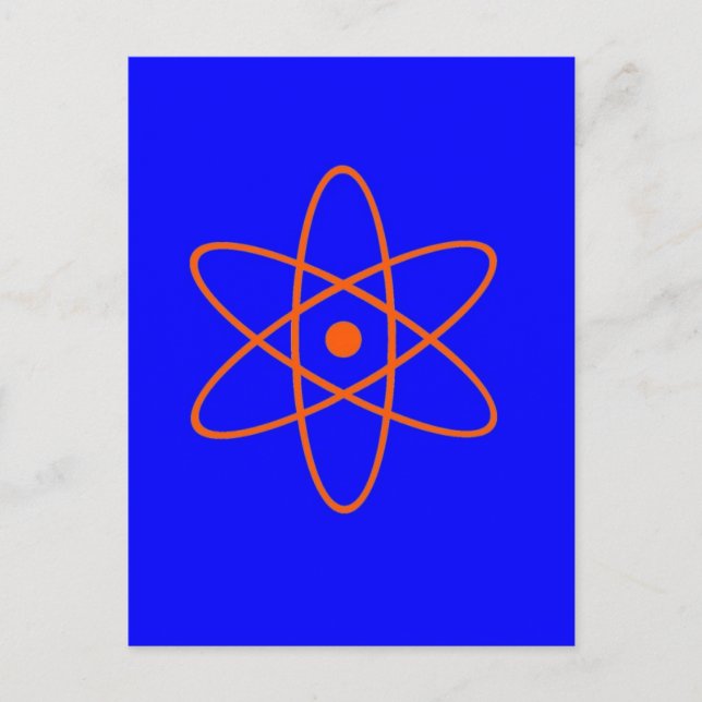 Nukleares Zeichen Postkarte (Vorderseite)