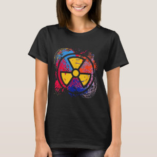 Nuklearmedizin Strahlungssymbol Bunt Radiologie T-Shirt