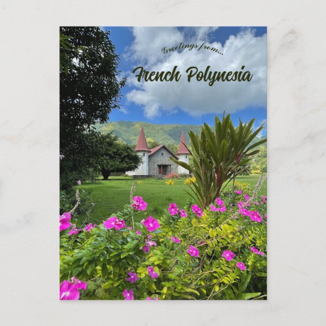 Nuku Hiva Französisch-Polynesien Postkarte (Vorderseite)