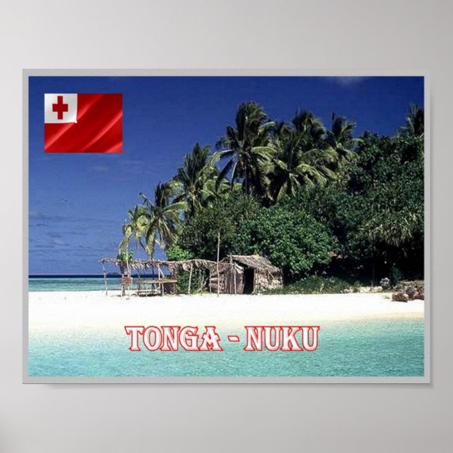 Nuku Island - Tonga - Panorama - Poster (Vorne)