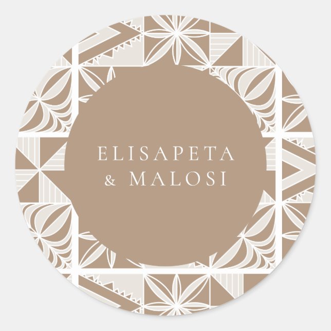 Nuku'alofa Runder Aufkleber (Vorderseite)