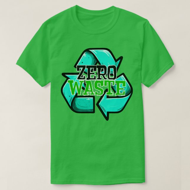 Null Abfall T-Shirt (Design vorne)