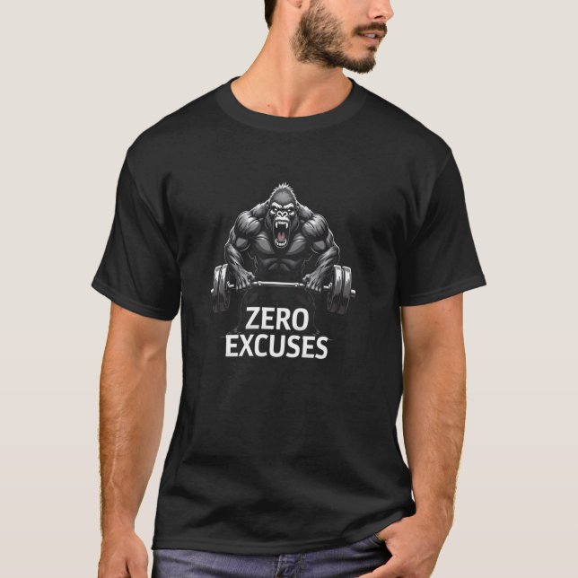 Null Ausreden Lustig T-Shirt (Vorderseite)