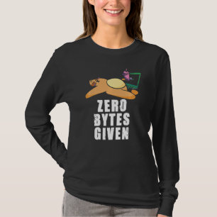 Null Bytes für Sloth Computer Science-Programm T-Shirt