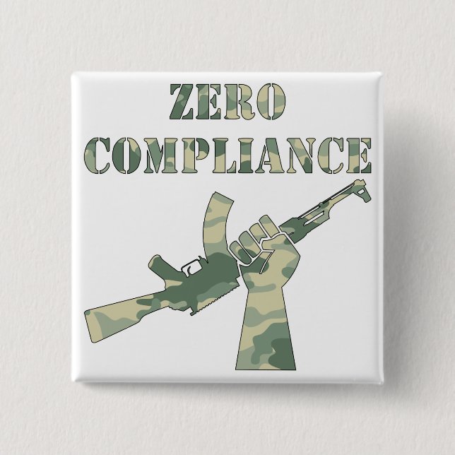Null-Compliance AK47-Camouflage Button (Vorderseite)