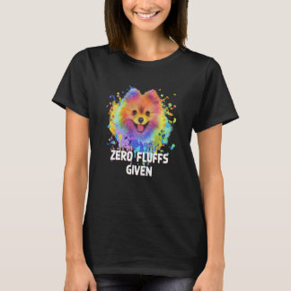 Null Flauschs gegeben Pomeranian Pom Pom Humor Hun T-Shirt