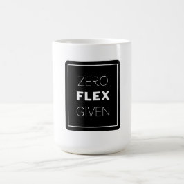 Null Flex mit modernem Quotendesign Kaffeetasse