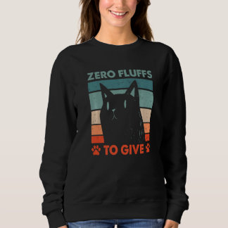 Null Flusen zum Geben Katze Katze Mama Kätzchen Ka Sweatshirt