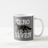 Null (Fox) bei Kaffee-Tasse